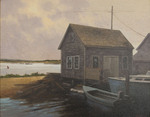 Boathouse with Two Boats by Harley Bartlett