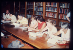 Members of the Egypt Study Group in Library by Rhode Island College
