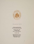 Cap and Gown Convocation Program, Spring 1981