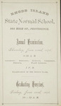 Commencement Program 1876 by Rhode Island College