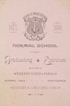Commencement Program 1886 by Rhode Island College and Rhode Island Normal School