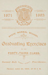 Commencement Program 1893