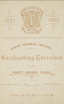 Commencement Program 1893 by Rhode Island College and Rhode Island Normal School