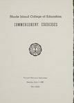 Commencement Program 1958