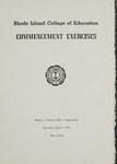 Commencement Program 1959 by Rhode Island College and Rhode Island College of Education