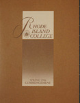 Commencement Program Spring 1986