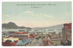 Vista da cidade de Mindelo, Porto Grande e Monte Cara, S. Vicente, C. V.
