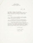 Resignation letter from John R. Kellam (March 7, 1962)