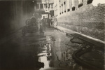 Flooded Street, Downtown Providence. by Zenas Kevorkian