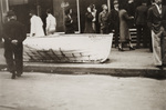 Lifeboat on the Street, Downtown Providence. by Zenas Kevorkian
