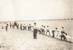 Uniformed Youth on Beach, Narragansett Bay