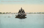 Bullock's Point Light House, Narragansett, Bay, R.I. by A.C. Bosselman & Co., New York.