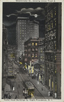Westminster St., showing Union Trust & Turks Head Buildings by Night, Providence, R. I. by Berger Bros., Providence, R.I.