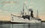 Steamship "Venezia," Fabre Line, alongside New State Pier, Providence, R. I. by Blanchard, Young & Co., Providence, R.I.