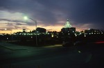 Providence Station and Rhode Island State House looking west at dusk by Chet Smolski