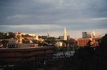 View of Providence East Side from State Street & a view of the Cathedral of St. John by Chet Smolski