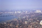Aerial of Boston along the Charles River by Chet Smolski